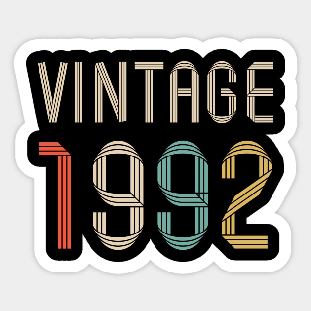 Vintage 1992 30 years old birthday Sticker by hoopoe